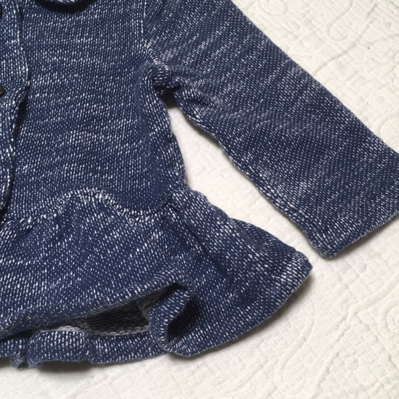 12-18m (4/$20) Knit Cotton Flouncy Hem Jacket by Gap - Picture 2 of 15